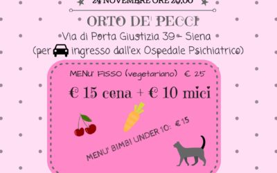 Cena a sostegno dell’Oasi Felina I Cassiopei – 24 Novembre 2017