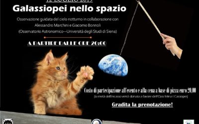 Venerdì 12 Luglio – Galassiopei nello spazio